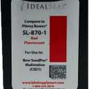 IDEALSEAL Replacement Postage Ink for SL-870-1 Red Ink Cartridge for New SendPro Mailstation (CSD1) (1 Pack)