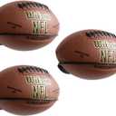 Wallniture Sporta Ball Storage Rack Wall Mount Set of 3, Football Stand for Boys Room Decor and Man Cave Decor, Black Ball Holder for Sports Memorabilia, Steel