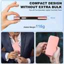 for iPhone 17 Pro Wallet Case with [RFID Blocking] Card Slot, MagSafe-FitPU Leather Strong Magnetic Flip Fold Protective Phone Case for iPhone 17 Pro Case Wallet,Pink