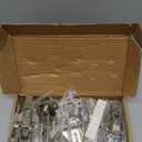 10 Pack 1/2" Overlay Face Frame Soft Close Hidden Cabinet Hinges, 105 Degree 3D Adjustable Clip On Plate Concealed Kitchen Cupboard Door Hinges with Screws