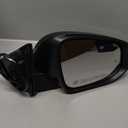 Left Driver side Mirror Fits 2014-2019 Toyota Highlander With Power Glass, Heated,Turn Signal and Manual Folding,Without Blind Spot Match Black Replace 87940-0E130(6Pins)