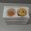 VITEVER 20 OZ Glass Cups with Bamboo Lids and Straws - Beer Can Drinking Glasses with Silicone Protective Sleeve Set, Iced Coffee Glasses, Cute Tumbler Cup for Water, Tea, Gift - Pink, Amber