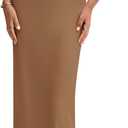 PRETTYGARDEN Women's Off The Shoulder Maxi Dresses 2025 Summer Formal Elegant Cocktail Party Wedding Guest Long Dress (Dark Khaki)