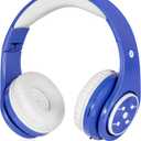 Woice Wireless Bluetooth Kids Headphones - Volume Limited 85db/110db, Over-Ear Foldable with up to 16 Hours Playtime (Blue)