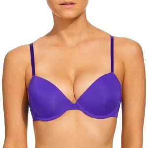 Women's Oh Darling Demi Push Up Bra, Purple, 34B