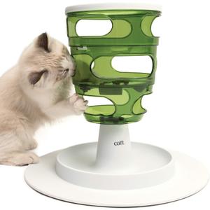 Catit Senses 2.0 Food Tree - Sturdy Tree-Shaped Slow Feeder (green)
