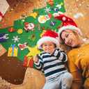 SOHAO 3.9Ft DIY Felt Christmas Tree for Toddlers with 30 Detachable Ornaments, Christmas Classroom Door & Wall Decoration, Xmas New Year Gift for Kids & Toddlers.