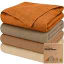 4-Pack Muslin Swaddle Blankets for Boys, Girls - Organic Baby Swaddles for Newborns, Soft & Breathable Receiving Baby Blankets for Girl, Boy, Neutral, Newborn Essentials Gift (Spice)