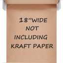 18”Kraft Paper Dispenser Holder Wall Mount, Heavy-Duty Paper Cutter Butcher Paper Dispenser to Do Lists, DIY Drawing, Taking Note, Artwork, Daily Special - White