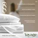 Mayfair Linen 100% Egyptian Cotton Twin Size Sheets Pack of 2 - Luxury 600 Series Voyage Collection Egyptian Cotton Sheets Twin Size (6 PC, White), Soft, Cooling, 16" Deep Pocket Hotel Sheet Set
