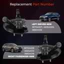 3870A007 Front Steering Knuckle Wheel Bearing Hub Assembly Compatible with 2007-2018 Mitsubishi Outlander/ 2011-2017 Sport for 4605A009, 3880A018(Left Driver Side)