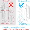 240323001 Refrigerator Door Bin, Refrigerator Side Shelf Replacement Part, (15.95in long), Fit for frigidaire kenmore, Replace AP2115741, PS429724, AH429724, 240323007, (DONT fit freezer door)