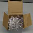 Soulchen 24 Pcs 20 Inch Christmas Icicle Ornament Set Clear Acrylic Extra Large Hanging Crystal Xmas Icicle Drop Ornaments for Christmas Winter Wedding Party Decor