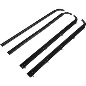X AUTOHAUX 4pcs Weatherstrip Window Trim Seal Belt Car Inner Outer Window Seal Belt for Ford F-150 F-250 F-350 1984-1997 for Ford Bronco 1985-1996 E7TZ1521452A F2TZ1521456A Sweep Felt Trim