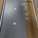 Amazon Basics Kids Kitchen Set, Play Kitchen Toy Playset for Toddlers, Preschoolers, 39"L x 11.8"W x 39"H, White & Gray