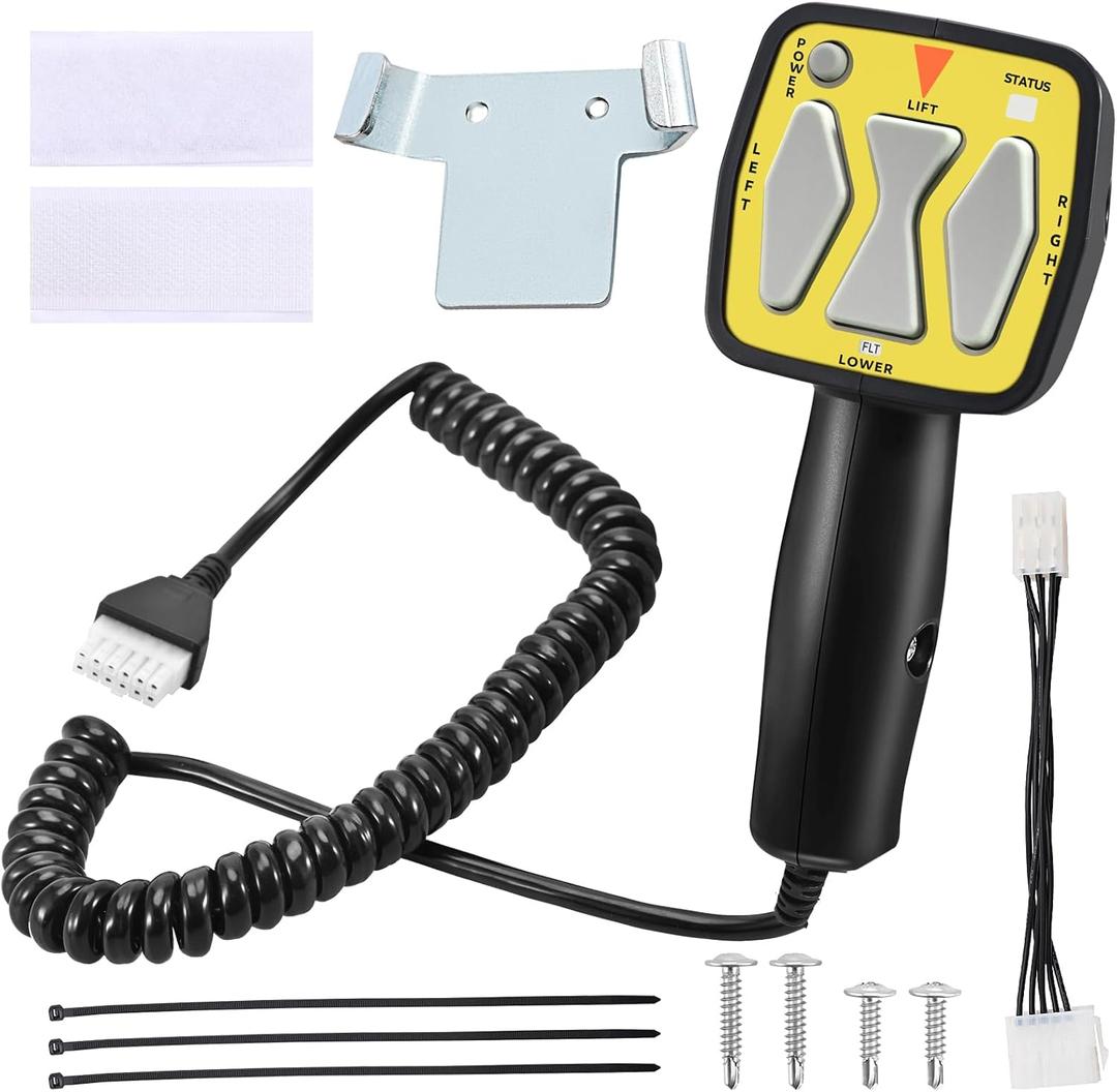 22154 Meyer Snowplow Handheld Controller Replacement for Meyer Diamond E47 E60 E57 22154 22690, SAM 1306901, 56462 Straight Blade Plows 6 Pin Plug Hand Held Controller (Yellow)