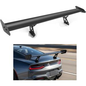 Universal 53" Car GT Wing Rear Trunk Spoiler Adjustable Single Deck, CNC Aluminum, for Honda Civic, CR-V, Accord, for Subaru WRX, BRZ, for Dodge Charger, for BMW, for Camry