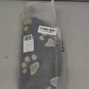 furrybaby Pet Heating Pad, Waterproof Dog Heating Pad Mat for Cat with Durable Anti-Bite Tube Indoor for Puppies Dogs Cats (1 Pack Black, Round 12in, Temp Adjustable)