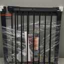 Cumbor 29.7"–51.5" Extra Wide Baby Gate for Stairs, Pressure-Mounted Dog Gates for Doorways & Hallways, Auto-Close Walk-Through, No-Trip Design, Child Proof Safety, Dog/ Pet Gate for Indoor Use, Black