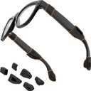 Waterproof Silicone Cover & Eyeglass Ear Grip Compatible with Ray-Ban Meta Wayfarer/Skyler/Headliner & Gen 2, Sweat-proof, Anti-slip and Skin-friendly Accessories Set for Rayban Smart Glasses