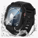 Goton 3 in 1 Waterproof Case and Band with Tempered Glass Screen Protector for Apple Watch Series 10 9 8 7 6 5 4 SE2 SE Ultra 45mm, Bumper Cover for iWatch Accessories