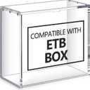 1 Pcs Acrylic Magnetic Case Booster Box Protective Case Stackable 4mm Thick Magnetic Closure Gifts for Collectors, Cards Not Included (Compatible with Etb)