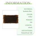 Afro Kinky Bulk Hair For Dreadlock Extensions Repair Locs,Twist Braiding, 100% Handmade Braiding Hair 30Grams each bundles Total (16Inch #1B30 4Bundles/Pack)