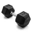 CAP Coated Hex Dumbbell with Contoured Handle, 35lbs
