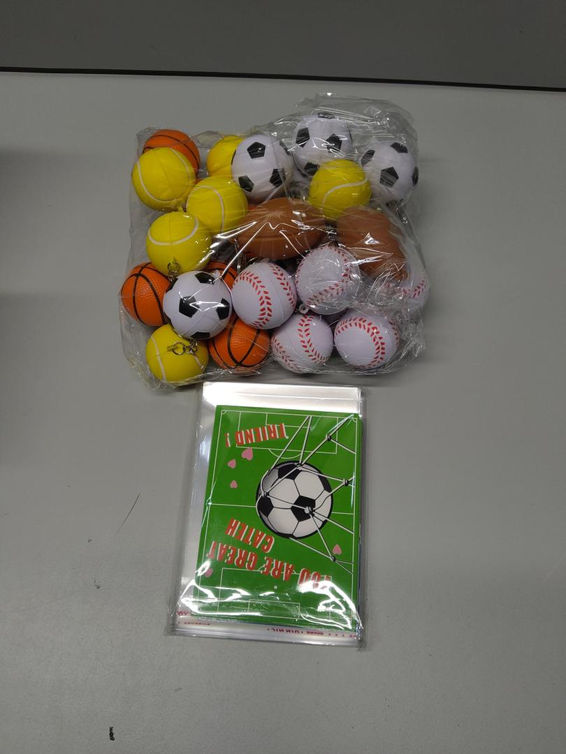 Sport Balls Valentines' Cards 30 Pack