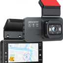 Dash Cam Front and Rear, 4K+1080P FHD Dual Camera with ADAS, GPS, 5G WiFi & App Control, 64GB Card Included, G-Sensor, Night Vision, Loop Recording, 170Wide Angle, WDR, 24H Parking Mode