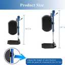 Wheelchair Lift Leg RestWheelchair Foot RestDrive Wheelchair Parts for Standard Wheelchairs1pair