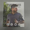 Xmenha Single Bluetooth Phone Earpiece Earbud One Ear Piece Open Ear Bud Air Bone Conduction Earbud Earless Out of Ear Headphones Bluetooth Wireless Headsets with Microphone Earhook for Work