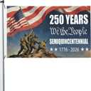 USA 250th Anniversary Flag We The People 3x5 Ft Flag 250 Year American Anniversary Double Sided Flags Independence Day 4th of July Patriot Banner for Garden Party House Outdoor Decorations