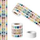 Bulletin Board Borders Colorful Clouds Classroom Border Decorations Rolled for Back to School Chalkboard Wall,School Classroom Posters,Home DIY, Office Decor, 4 Pack