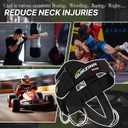 GurZinn Neck Harness Trainer - Adjustable 40" (100cm) Heavy Duty Rope & Neoprene Padding | Improve Neck Strength & Reduce Neck Pain | Gym & Home Use