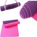 "Premium Extra Thick Yoga Mat With Strap-6mm Non-Slip,Eco-friendly,High-Density TPE,Ideal For Home,Gym, Perfect Exercise Mat for Pilates & Studio-72 L*24 W
