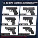 Ankle Gun Holsters with Magazine Pocket for Glock 19 23 26 27 30 36 42 43, S&W M&P Shield 9, Bodyguard 380, Ruger LCP 380, LC9, Sig Sauer P365 P320 P938, Upgrade-Fits Up To 17" Leg