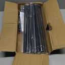 GXOACKJ Double Curtain Rods for Windows 66 to 120 Inches, 1 Inch Black Adjustable Around Heavy Duty Decorative Drapery Rod For Room