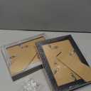 5x7 Picture Frame Set of 4, Made of Real Glass and Multicolour Wooden Frame, 5 by 7 Photo for Wall or Tabletop - Display Picture 4x6 with Mat or 5x7 Without Mat