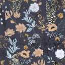 Abyssaly Blue Floral Peel and Stick Wallpaper Boho, Vintage Dark Vintage Contact Paper for Bedroom Bathroom, Easy Peel Off Stick on Wallpaper Moody Wall Paper 17.5" X 393.7"