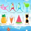 Rtteri 16 Pcs Beach Towel Clips for Beach Chairs Cute Towel Holder Cruise Clothes Pins for Lounge Chair Patio Pool, Assorted Style(Classic)