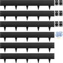 Steel Landscape Edging 6-Pack, 10" H X 40" L Bendable Metal Edging for Landscaping, No-Dig Metal Landscaping Edging for Yard, Lawn Edge, Pathway & Flower Beds (20Ft Total)