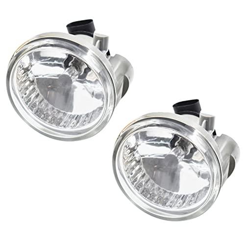 marddpair Left and Right Fog Lights Assembly Replacement for Highlander Echo Prius 2004-2007 Clear Lens with Bulbs Driving Lamps Fog Lights 8122152070 8121152070