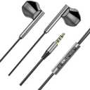 DOITOOL Gaming Earphones Microphone Heavy Bass Wired Earbuds for Console Mobile Comfortable in-Ear Headset (Black)