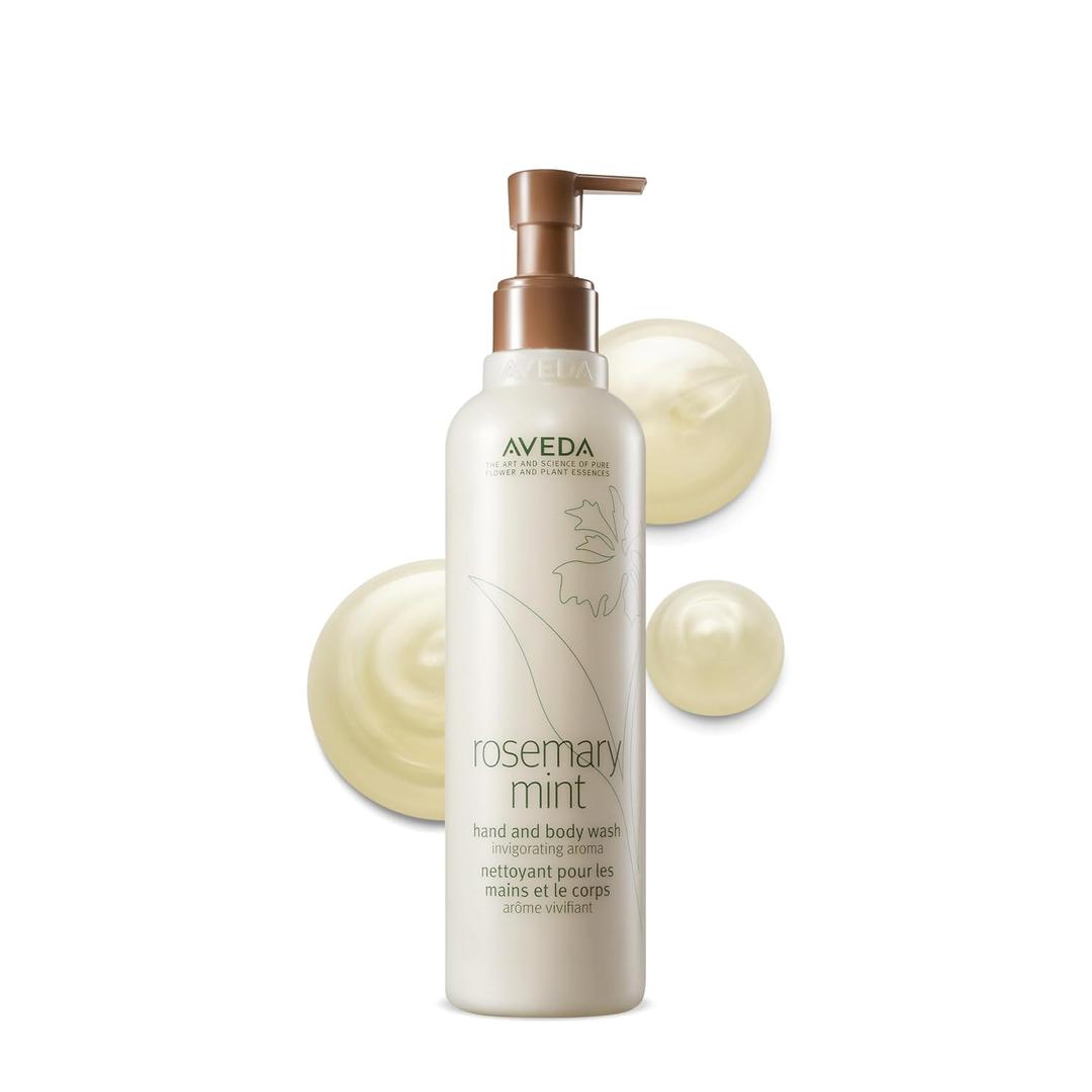 Aveda Rosemary Mint Hand & Body Wash | Liquid Hand Soap and Body Wash | with Invigorating Aroma of Certified Organic Peppermint & Rosemary