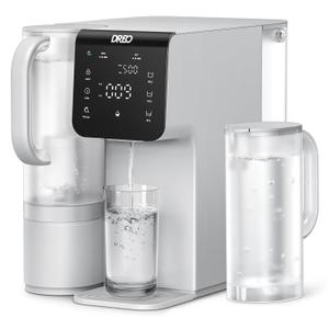 DREO Reverse Osmosis Water Filter Countertop, 7-Stage RO Water Filtration System, Installation-Free, Reduce TDS, Water Filter Pitcher for Home, Kitchen, 3:1 Pure to Drain, WF511 Upgraded