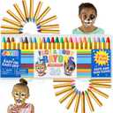 JOYIN 24 Colors Face Paint Safe & Non-Toxic Face and Body Crayons (Large Size 3 inch) Ultimate Party Pack Including 6 Metallic Colors for Birthday Toy Makeup Party Suppiles, Gifts for Kids Girls Boys