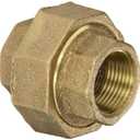 Anderson Metals 38104 Red Brass Pipe Fitting, Union, 3/4" Female Pipe