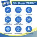 8 x Prepaid 5G/4G LTE Data SIM Card Support AT&T, T-Mobile Network, USA Data Only SIM Card for Unlocked Security Cameras/Smart Phone/Tablet/Mobile WiFi Hotspot/Smart Watch, No Contract