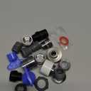 Hibbent 15 Pieces Pull Down Kitchen Faucet Head Adapter Kits with Curved Adapter, Multiple Sink Spray Head Adapters Compatible with Moen, American Standard, Delta, Kohler Faucets